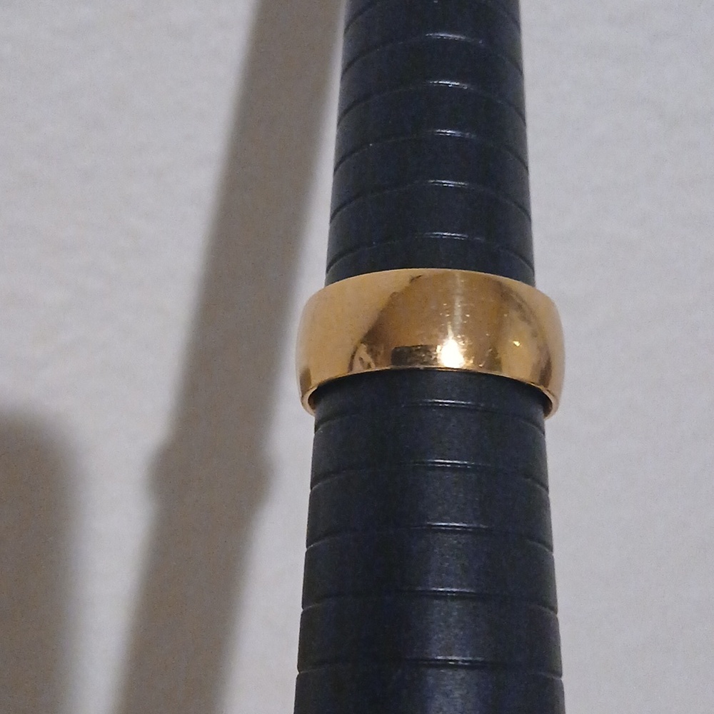 QUALITY GOLD Clad Cigar Band Ring Looks Solid Gold!